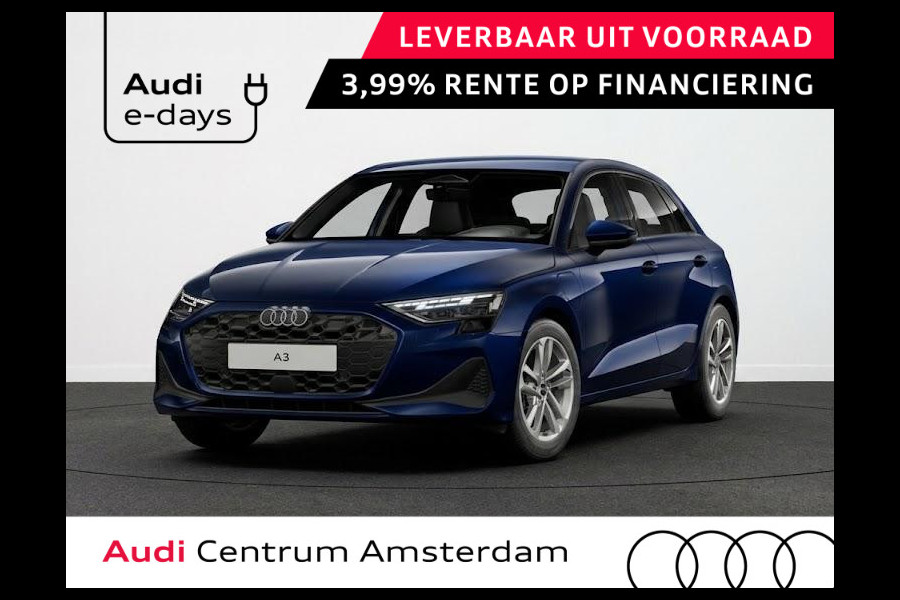 Audi A3 Sportback Pro Line 40 TFSI e 204 pk | Assis.pak Driving+Parking plus | Led v+a, dyna. knipper. achter | Sportstoelen zwarte stof | Apple carplay |