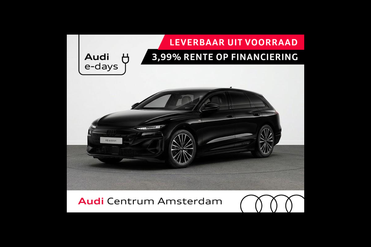 Audi A6 Avant e-tron S edition 83 kWh 286 pk | Trekhaak, elektr. wegklapbaar | Sportstoel leder zwart | Optiekpakket zwart-glanzend | Privacy glas |
