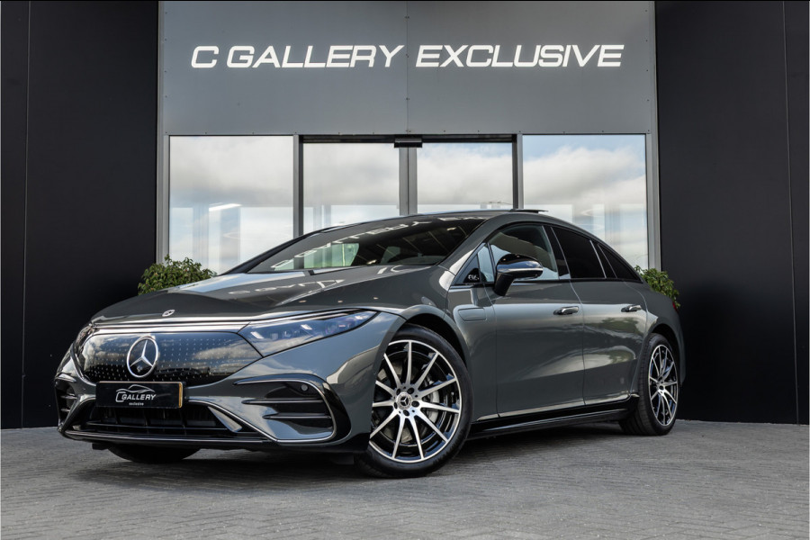 Mercedes-Benz EQS 450+ AMG Line 108 kWh - Origineel NL | Burmester | Passenger Display | 4x Stoelkoeling | Massage