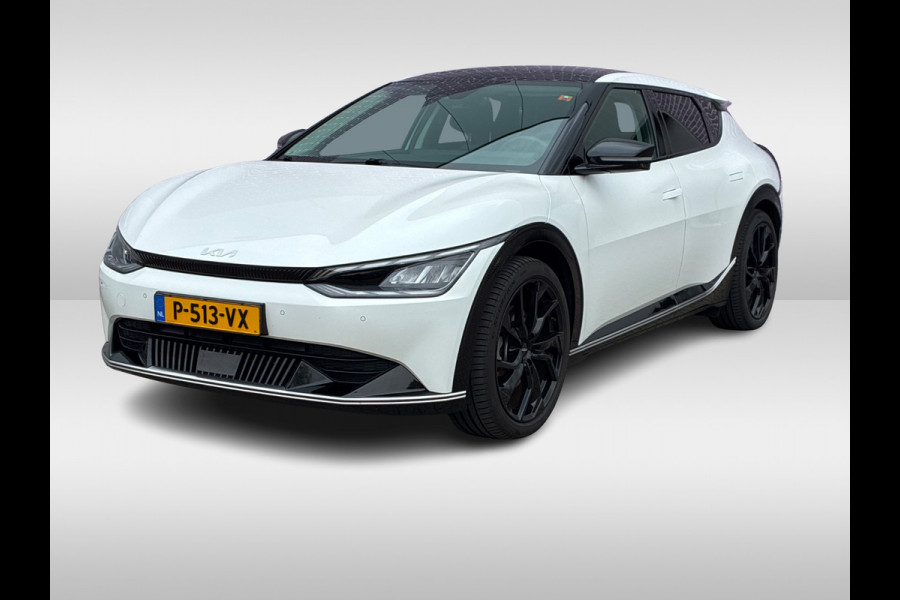Kia Ev6 Plus Advanced AWD 77.4 kWh / Panoramadak / Camera / Keyless / ACC / Leder / Navigatie / 20'' / Stoelventilatie / V2L / Meridian / Dodehoek / DAB / Warmtepomp / Premium audio