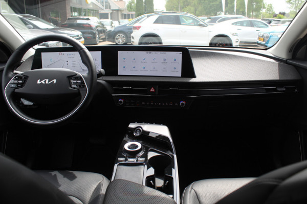 Kia Ev6 Plus Advanced AWD 77.4 kWh / Panoramadak / Camera / Keyless / ACC / Leder / Navigatie / 20'' / Stoelventilatie / V2L / Meridian / Dodehoek / DAB / Warmtepomp / Premium audio