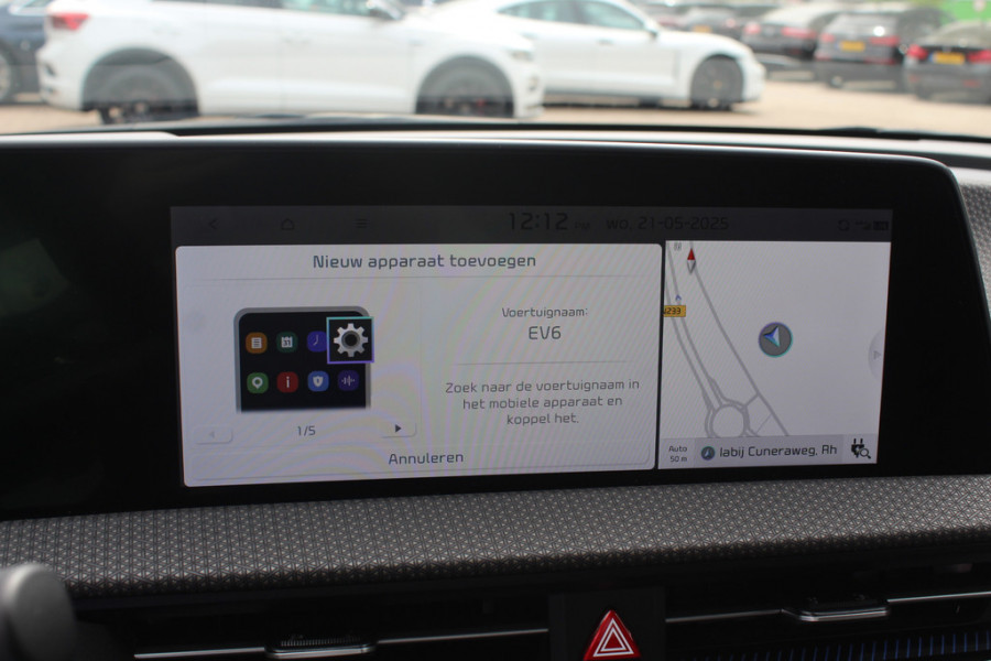 Kia Ev6 Plus Advanced AWD 77.4 kWh / Panoramadak / Camera / Keyless / ACC / Leder / Navigatie / 20'' / Stoelventilatie / V2L / Meridian / Dodehoek / DAB / Warmtepomp / Premium audio