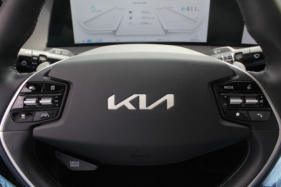 Kia Ev6 Plus Advanced AWD 77.4 kWh / Panoramadak / Camera / Keyless / ACC / Leder / Navigatie / 20'' / Stoelventilatie / V2L / Meridian / Dodehoek / DAB / Warmtepomp / Premium audio