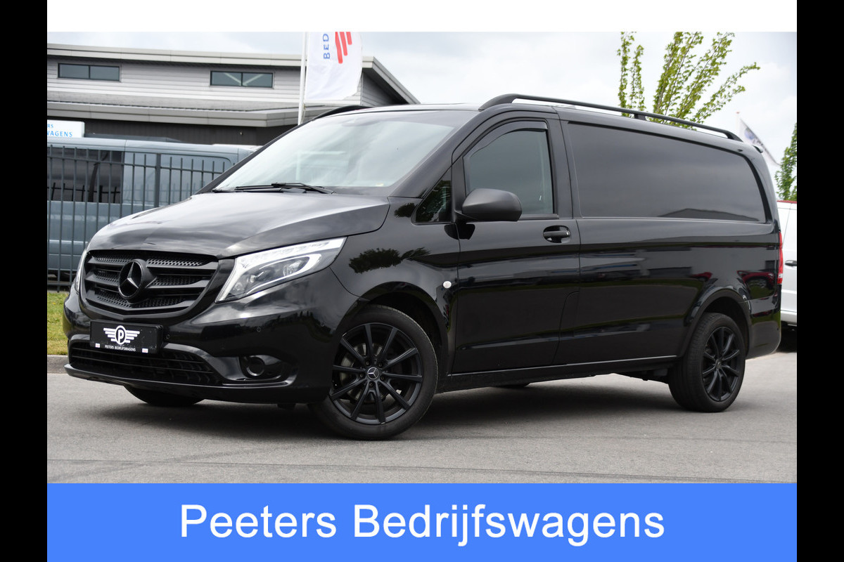 Mercedes-Benz Vito 116 CDI L2 Black Edition Camera, Cruise, Carplay, LED, Automaat, 164pk, Stoelverwarming, Standakchel, Sensoren, Uniek!