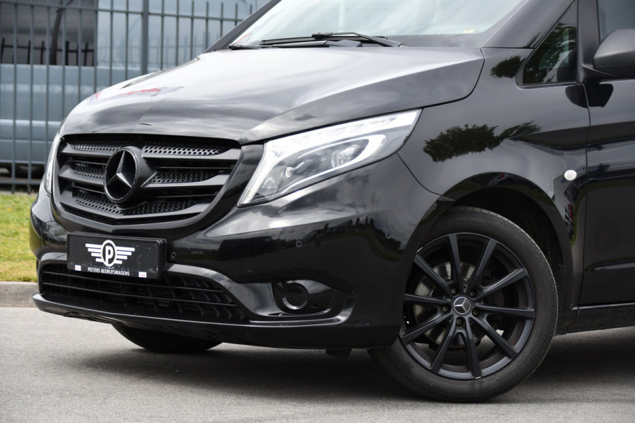 Mercedes-Benz Vito 116 CDI L2 Black Edition Camera, Cruise, Carplay, LED, Automaat, 164pk, Stoelverwarming, Standakchel, Sensoren, Uniek!
