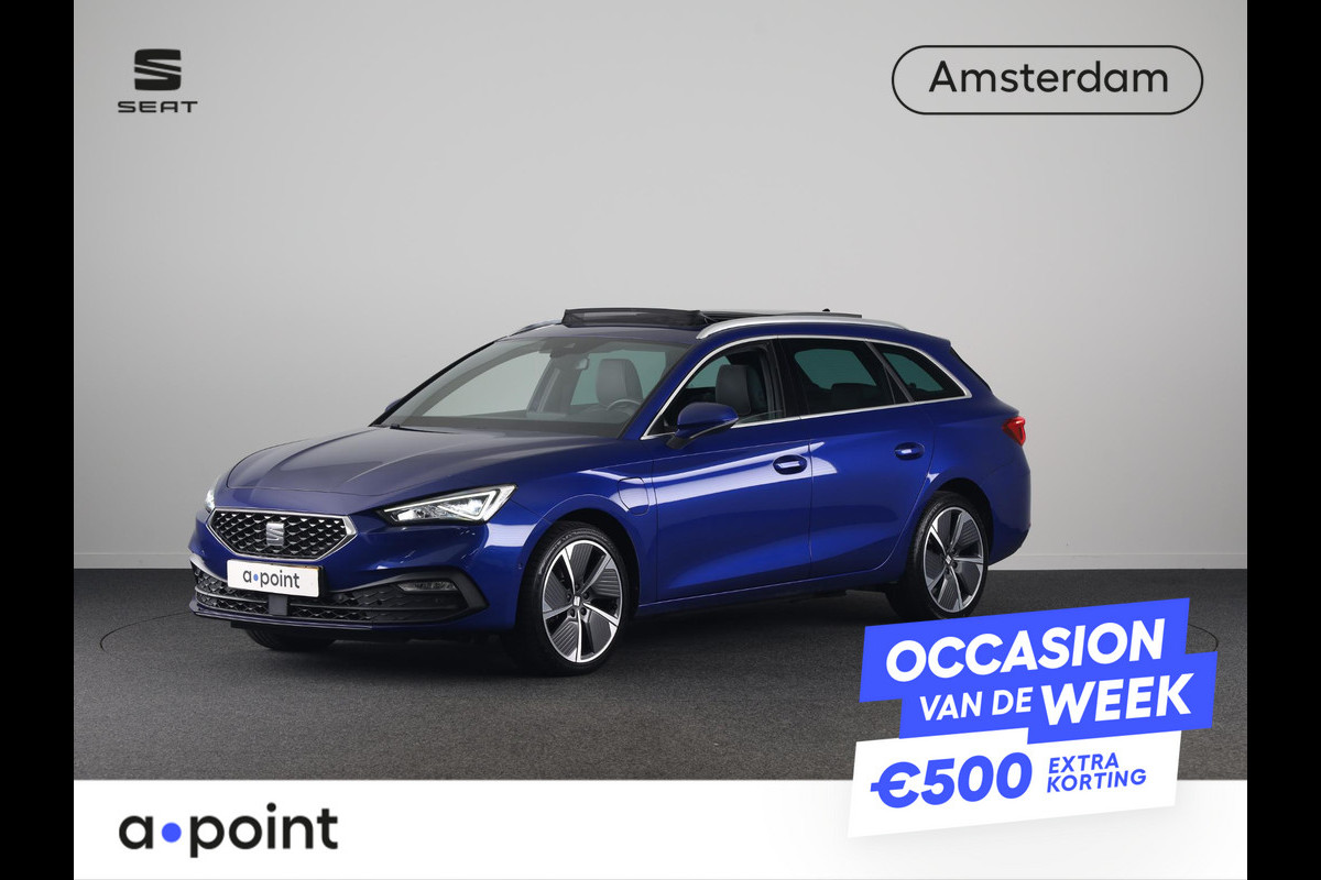 Seat Leon Sportstourer 1.4 TSI eHybrid PHEV FR Business Intense 204pk | Panoramadak | Elektrischverstelbare voorstoelen met geheugen | 18 inch Lichtmetalen velgen | Parkeercamera | Navigatie