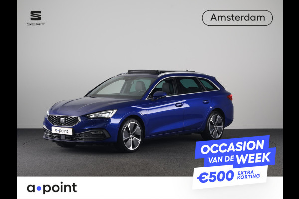 Seat Leon Sportstourer 1.4 TSI eHybrid PHEV FR Business Intense 204pk | Panoramadak | Elektrischverstelbare voorstoelen met geheugen | 18 inch Lichtmetalen velgen | Parkeercamera | Navigatie