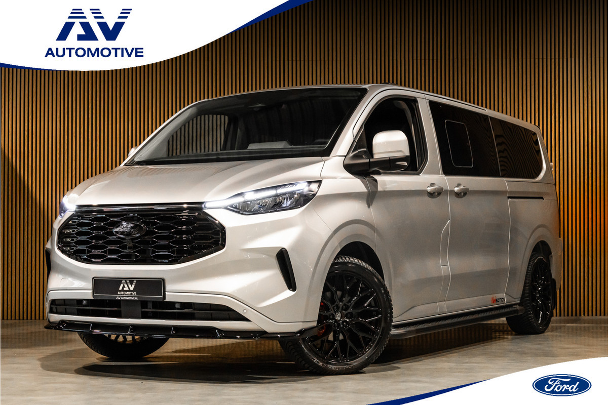 Ford Transit Custom 300 2.0 TDCI L2H1 Limited DC | BPM VRIJ | Dubbel Cabine | Elec schuifdeuren | ACC | Blind Spot | 360 Camera | CarPlay | Navigatie | Stoelverwarming | 5-Zitter | BPM Vrij