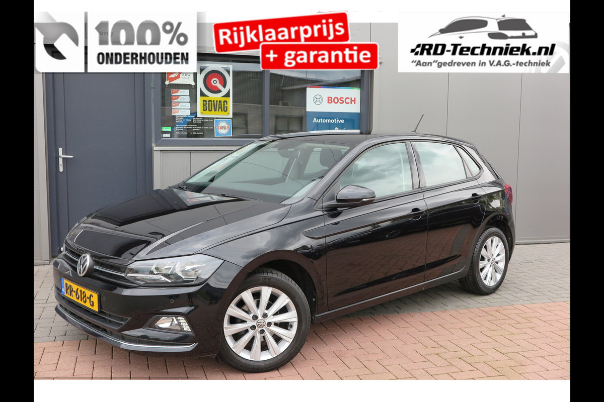 Volkswagen Polo 1.0 TSI 70kw 95pk Highline, Adaptive Cruise, PDC ,Navigatie , Stuurwiel multifuntioneel , Carplay, LMV 16", Sportstoelen,Buitenspiegels inklapbaar, etc. Complete historie bekend NL auto met NAP (recent onderhouden)