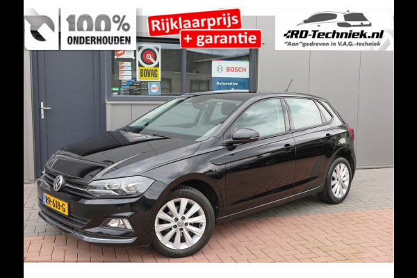 Volkswagen Polo 1.0 TSI 70kw 95pk Highline, Adaptive Cruise, PDC ,Navigatie , Stuurwiel multifuntioneel , Carplay, LMV 16", Sportstoelen,Buitenspiegels inklapbaar, etc. Complete historie bekend NL auto met NAP (recent onderhouden)