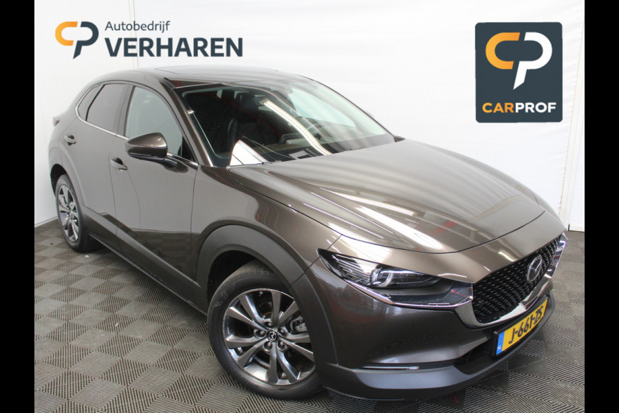 Mazda CX-30 2.0 e-SkyActiv-X M Hybrid Luxury CLIMATE | SCHDAK | LMV18 | CARPLAY | MEMSEATS | STOEL/STUURVERW | HEAD-UP | LEER | AFNBTRHAAK |