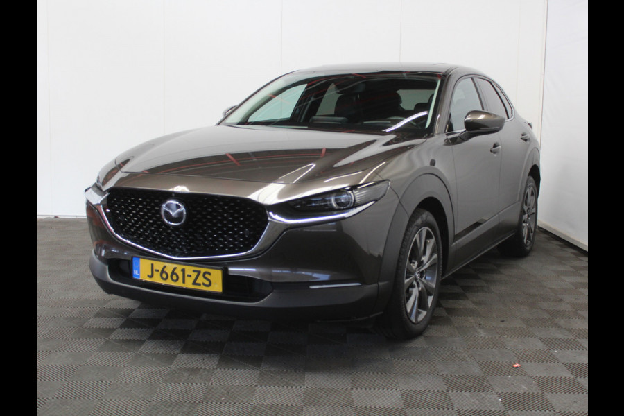 Mazda CX-30 2.0 e-SkyActiv-X M Hybrid Luxury CLIMATE | SCHDAK | LMV18 | CARPLAY | MEMSEATS | STOEL/STUURVERW | HEAD-UP | LEER | AFNBTRHAAK |