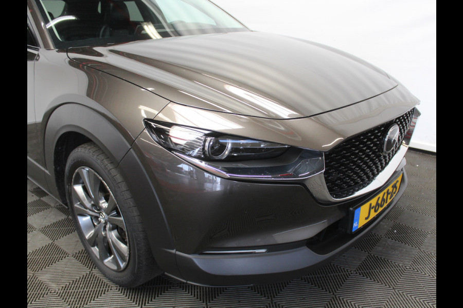 Mazda CX-30 2.0 e-SkyActiv-X M Hybrid Luxury CLIMATE | SCHDAK | LMV18 | CARPLAY | MEMSEATS | STOEL/STUURVERW | HEAD-UP | LEER | AFNBTRHAAK |