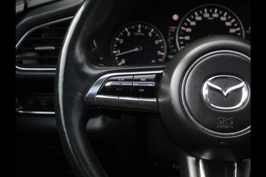 Mazda CX-30 2.0 e-SkyActiv-X M Hybrid Luxury CLIMATE | SCHDAK | LMV18 | CARPLAY | MEMSEATS | STOEL/STUURVERW | HEAD-UP | LEER | AFNBTRHAAK |