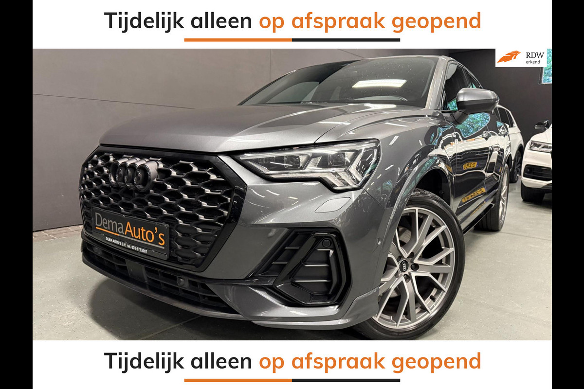 Audi Q3 Sportback 45 TFSI e 3XS-LINE 20'' SOH-TEST/BLACK-LINE/SFEERVERL/NAVI/DAB/CARPLAY/V-COCKPIT/CAM/KEY-LESS///