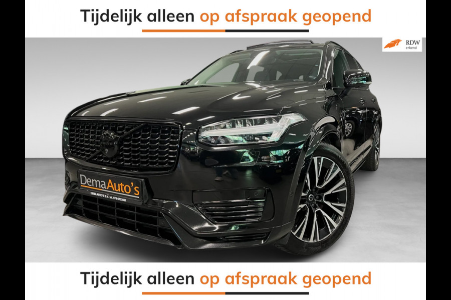 Volvo XC90 2.0 T8 Recharge AWD Ultimate Dark 7P LONG RANGE PANO/LUCHTV/B&W/STOELVENTILATIE/LEDER/H-UP/DAB/360CAM///