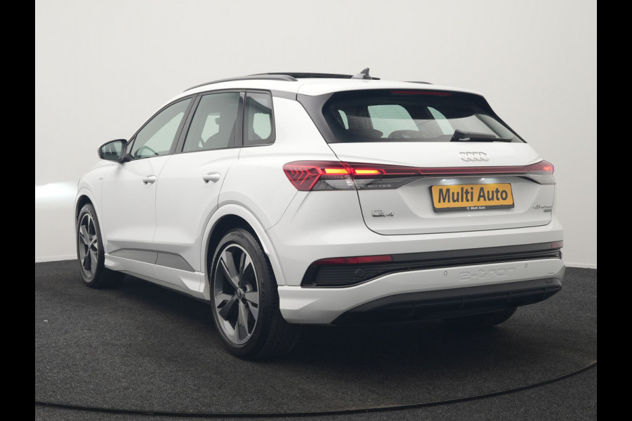 Audi Q4 e-tron 45 Quattro S edition 77 kWh 265pk Dealer O.H. | Panodak  | 20"L.M. | Sportstoelen Verwarmd | Navigatie | Virtual Cockpit | Standkachel | DAB |