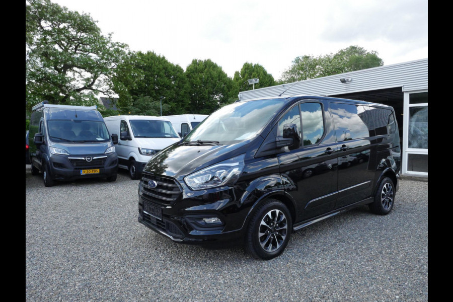 Ford Transit Custom 2.0 TDCI 185PK, L1H1, Sport, Dubbel Cabine, Airco, 2 x Schuifdeur
