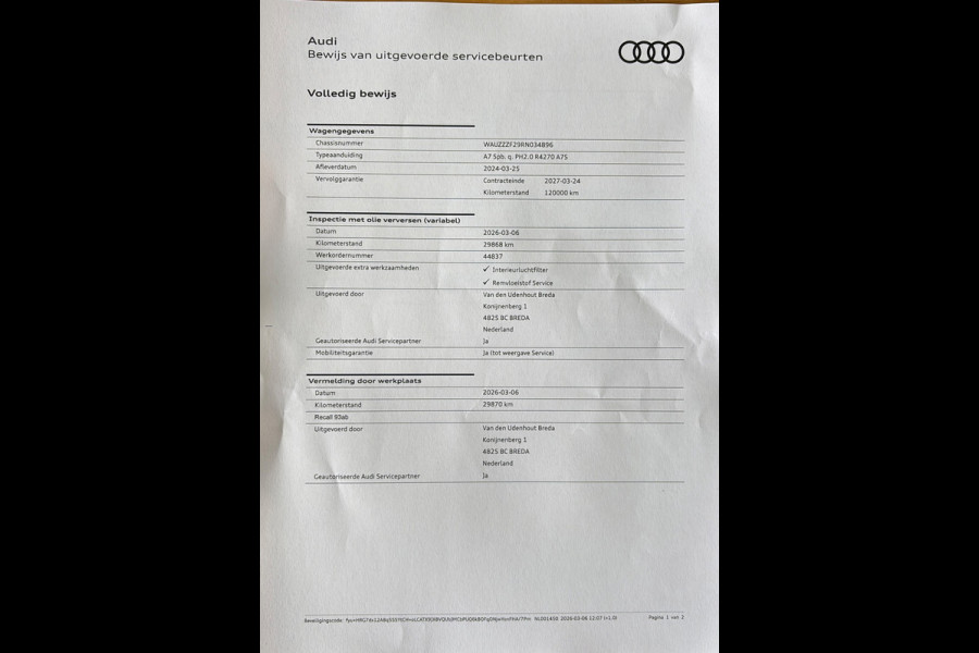 Audi A7 Sportback 55 TFSI e quattro Competition|DealerGarantie|Pano|Laser|B&O|HUD|