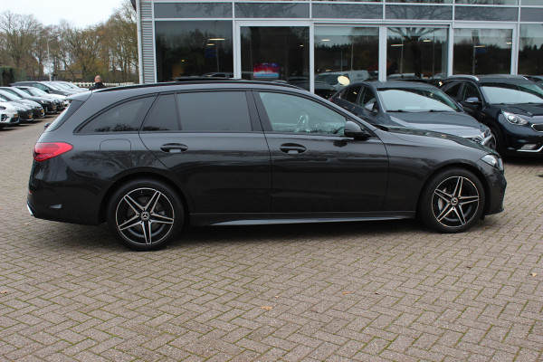 Mercedes-Benz C-Klasse Estate 300 e 4MATIC AMG Line / Panoramadak / 360Camera / Burmester / Sfeerverlichting / 18'' / CarPlay / Stoelverwarming / DAB / Cruise Control