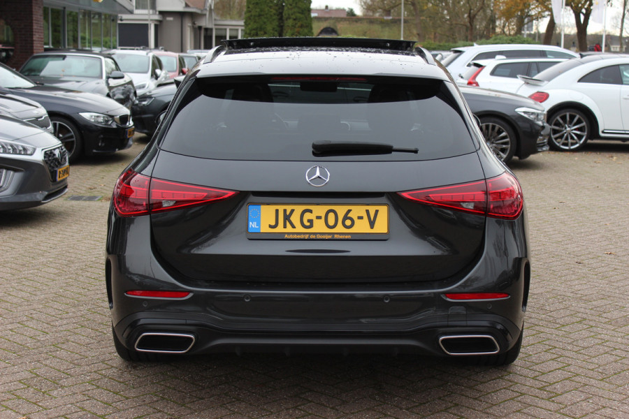 Mercedes-Benz C-Klasse Estate 300 e 4MATIC AMG Line / Panoramadak / 360Camera / Burmester / Sfeerverlichting / 18'' / CarPlay / Stoelverwarming / DAB / Cruise Control