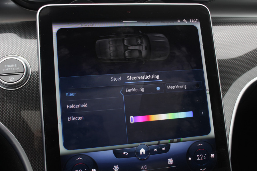 Mercedes-Benz C-Klasse Estate 300 e 4MATIC AMG Line / Panoramadak / 360Camera / Burmester / Sfeerverlichting / 18'' / CarPlay / Stoelverwarming / DAB / Cruise Control