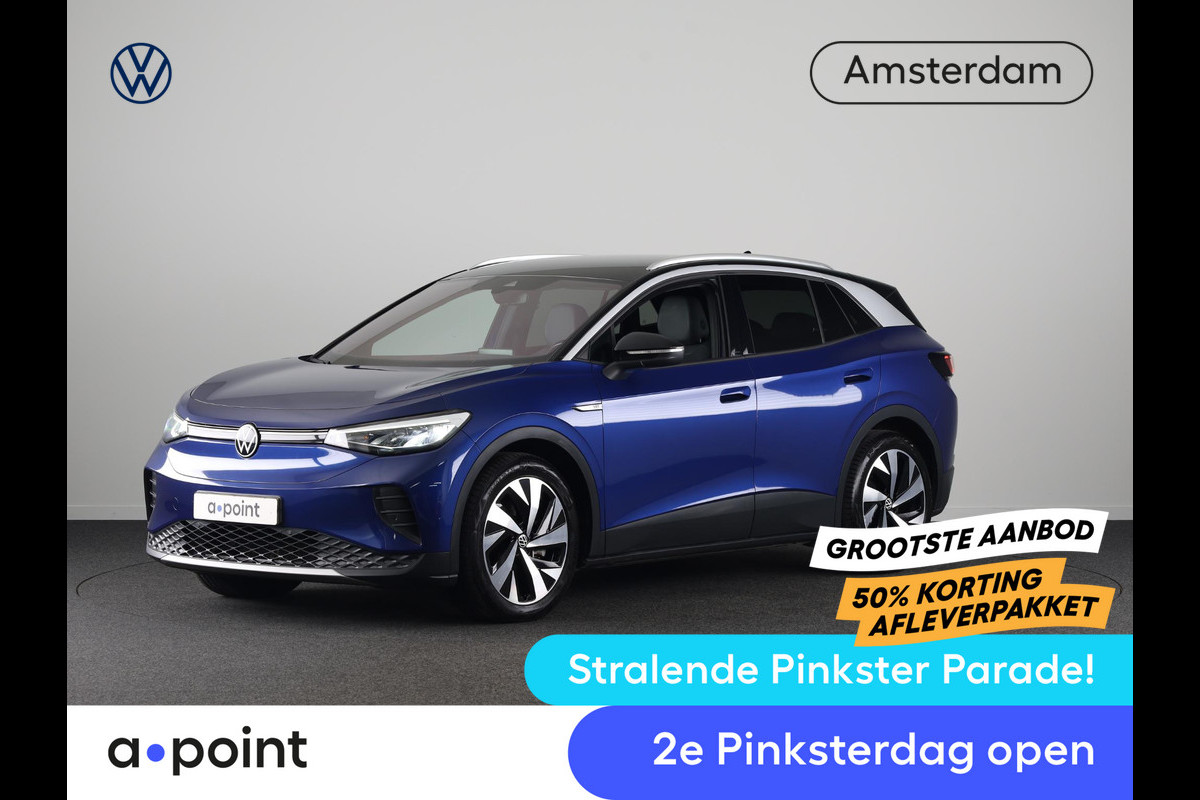 Volkswagen ID.4 First 77 kWh 204pk SoH 88,9 | Camera| Parkeersensoren | Sfeerverlichting | Navigatie | Stoelverwarming| Stuurverwarming | Zwenkbare Trekhaak |