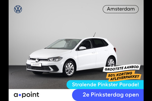Volkswagen Polo 1.0 TSI Life Edition | Navigatie via App | Parkeersensoren | Achteruitrijcamera | Adaptieve cruise control | Stoelverwarming |