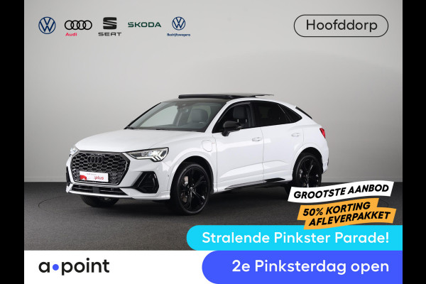 Audi Q3 Sportback 45 TFSI e S Edition 245 pk S-tronic | Navigatie | Panoramadak | Trekhaak (wegklapbaar) | Parkeersensoren (Park assist) | Achteruitrijcamera | Stoelverwarming | S-Line |