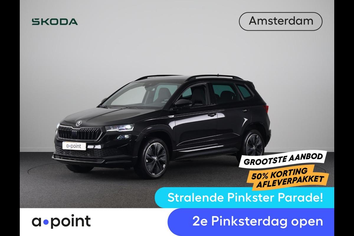 Škoda Karoq 1.5 TSI ACT Sportline Business 150 pk Automaat (DSG) | Verlengde garantie | Navigatie via App | Parkeersensoren | Achteruitrijcamera | Adaptieve cruise control | Stoelverwarming |