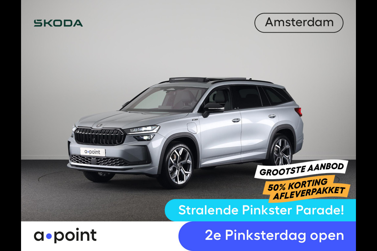 Škoda Kodiaq Sportline Business PHEV 1.5 TSI 204pk DSG | Panoramadak | Wegklapbare trekhaak | 20 inch lichtmetalen velgen| Winter pakket | Verwarmbare vooruit