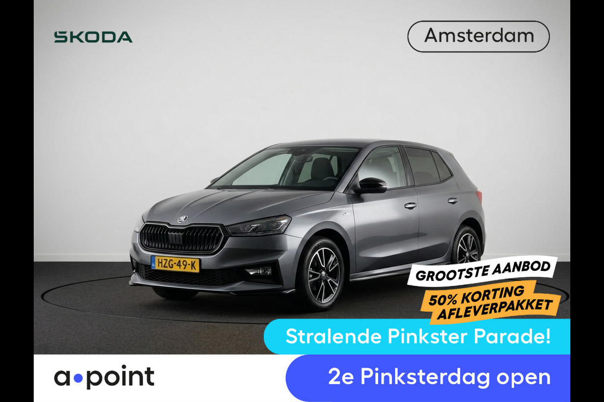 Škoda Fabia 1.0 TSI Monte Carlo 95 pk | Verlengde garantie | Navigatie via App | Parkeersensoren | Achteruitrijcamera | LED koplampen | Stoelverwarming |