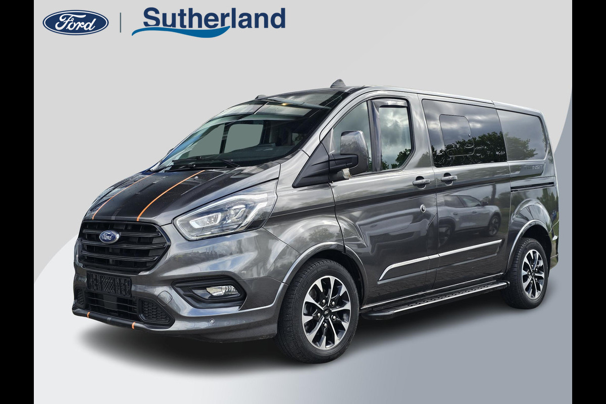 Ford Transit Custom 320 2.0 TDCI L1H1 Sport DC | 185pk Automaat | Geen BTW Geen BPM | Marge! | Camera | Stoelverwarming | Half leder | Trekhaak | PDC v+ a etc.