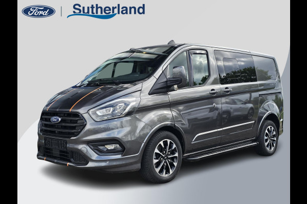 Ford Transit Custom 320 2.0 TDCI L1H1 Sport DC | 185pk Automaat | Geen BTW Geen BPM | Marge! | Camera | Stoelverwarming | Half leder | Trekhaak | PDC v+ a etc.