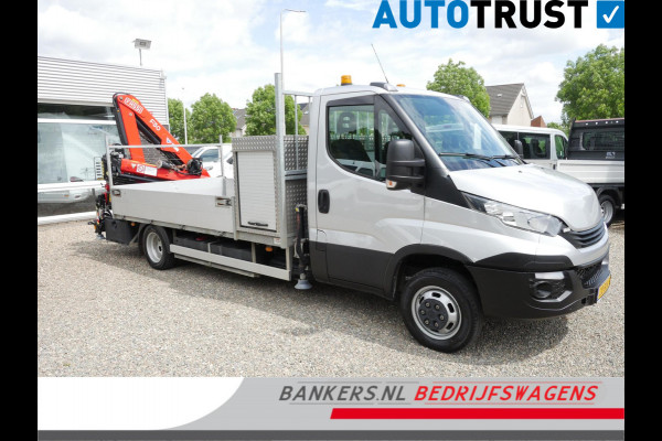 Iveco Daily 50C15 3.0 150PK, Airco, Open laadbak, Dubbel lucht, Fassi F50 laadkraan, Rijbewijs C1