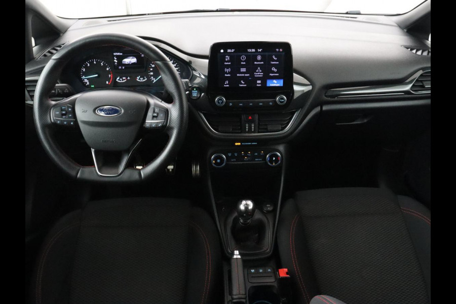 Ford Fiesta 1.0 EcoBoost ST-Line | 1e eigenaar | Panoramadak | Carplay | Climate control | Parkeerhulp | Cruise control | DAB | Bluetooth | Keyless start