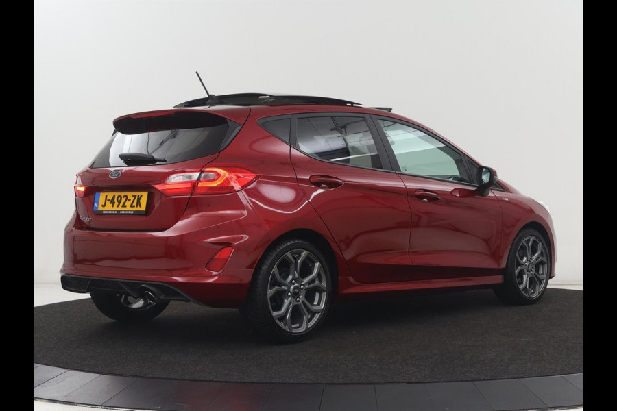 Ford Fiesta 1.0 EcoBoost ST-Line | 1e eigenaar | Panoramadak | Carplay | Climate control | Parkeerhulp | Cruise control | DAB | Bluetooth | Keyless start