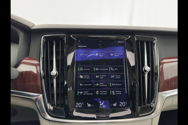 Volvo S90 2.0 D4 Momentum Aut. *PANO | LEATHER | FULL-LED | TOPVIEW | BLINDSPOT | HEATED-SPORTSEATS | DIGI-COCKPIT | NAVI-FULLMAP | ECC | HEAD-UP | ADAPTIVE-CRUISE | PDC | APP.CONNECT | 18''ALU*