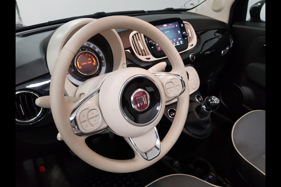 Fiat 500C 1.0 Hybrid Lounge + Navigatie Climate Control Cruise Control DAB Parkeer Sensoren Lichtmetalen velgen