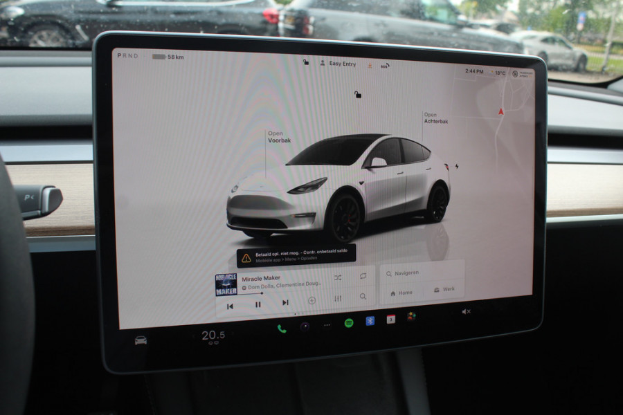Tesla Model Y Long Range AWD 75 kWh / Autopilot / Panoramadak / Camera / 20'' / Keyless / Leder / Dodehoek / Navigatie / Stoelverwarming