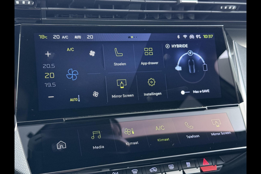 Peugeot 308 SW 1.6 Plug-in Hybrid 225 GT BOMVOL | MASSAGE STOELEN + STOELVERWARMING | MEM. SEATS | ADAP. CRUISE | APPLECARPLAY | ELEKT. STOELEN | ACHTERUITRIJCAMERA | RIJKLAAR | 12 MND BOVAG GARANTIE |