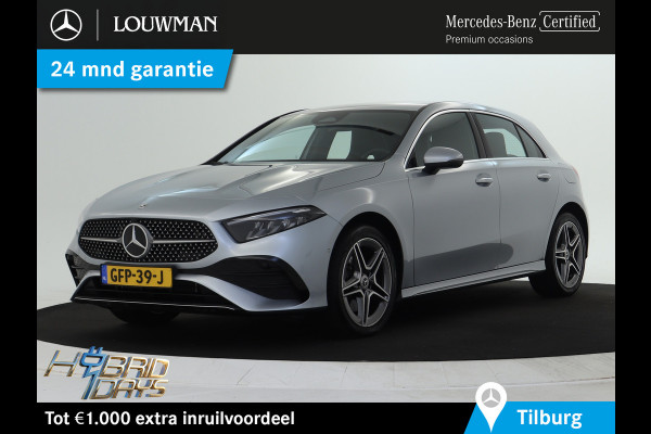 Mercedes-Benz A-Klasse 250 e Plug-In Hybride AMG Sportpakket | Sfeerverlichting | Keyless Go | Parkeerpakket met Camera | CarPlay | Inclusief 24 maanden Mercedes-Benz Certified garantie voor Europa.