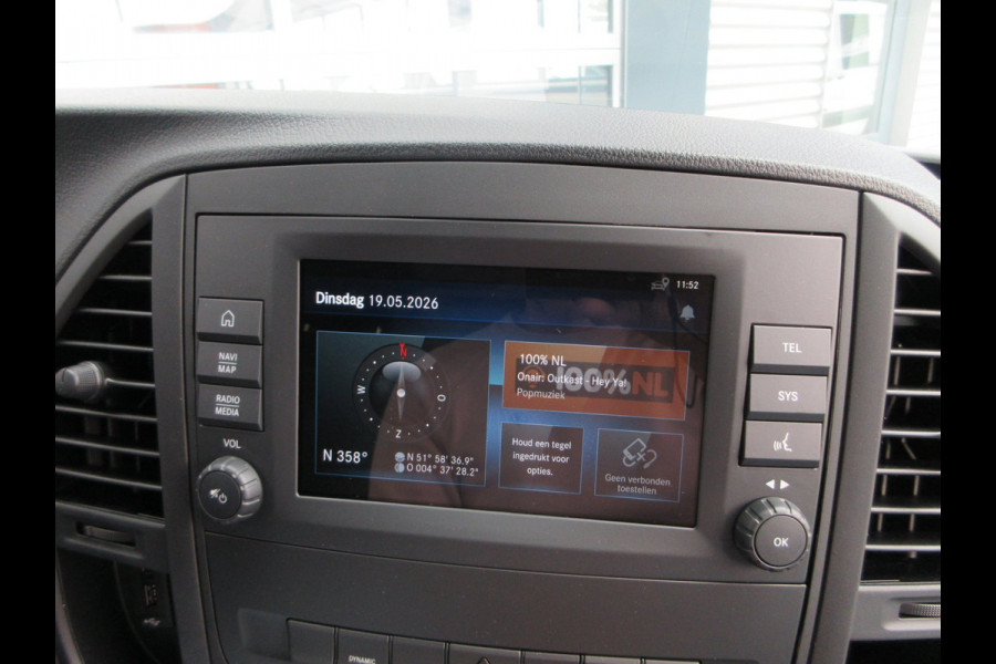 Mercedes-Benz Vito Evito, 112, L2, 66kWh, Snelladen, SoH 97,5%, Camera, 3-zits, Stoelverwarming.