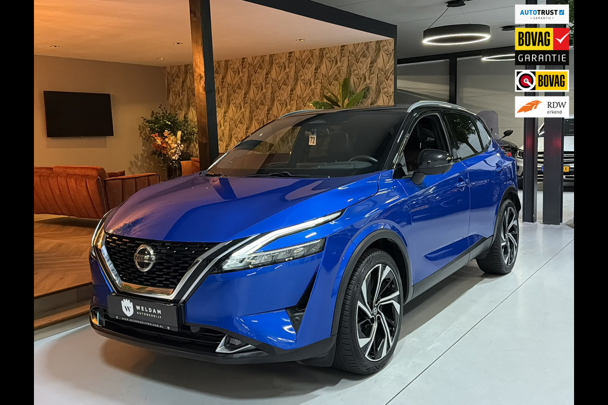 Nissan QASHQAI 1.3 MHEV Tekna+ Automaat | Pano | Leder | Memory | 360 Camera | Bose | ACC