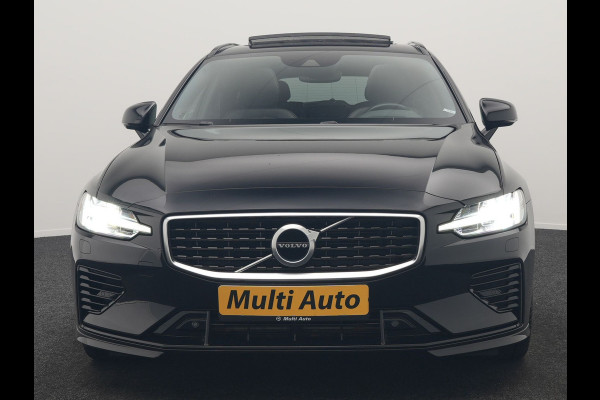 Volvo V60 T8 Twin Engine AWD R-Design PHEV 390pk Dealer O.H. | Trekhaak Af Fabriek | Panodak | Head Up | Harman / Kardon | Camera | Lederen Sportstoelen Memory & Verwarmd | Apple Carplay | Stuur Verwarmd | Navigatie | DAB | Plug In Hybrid |