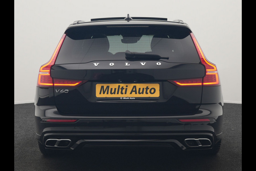 Volvo V60 T8 Twin Engine AWD R-Design PHEV 390pk Dealer O.H. | Trekhaak Af Fabriek | Panodak | Head Up | Harman / Kardon | Camera | Lederen Sportstoelen Memory & Verwarmd | Apple Carplay | Stuur Verwarmd | Navigatie | DAB | Plug In Hybrid |