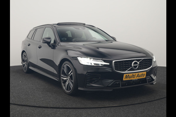Volvo V60 T8 Twin Engine AWD R-Design PHEV 390pk Dealer O.H. | Trekhaak Af Fabriek | Panodak | Head Up | Harman / Kardon | Camera | Lederen Sportstoelen Memory & Verwarmd | Apple Carplay | Stuur Verwarmd | Navigatie | DAB | Plug In Hybrid |