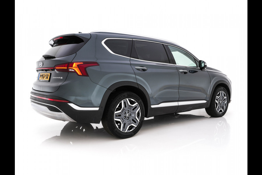 Hyundai Santa Fe 1.6 T-GDI HEV Premium Sky (Face-lift) (INCL-BTW) *PANO | LEATHER | FULL-LED | ADAPTIVE-CRUISE | BLINDSPOT | MEMORY-PACK | DIGI-COCKPIT | SHIFTPADDLES | PRIVACYGLASS | NAVI-FULLMAP | HEAD-UP |19''ALU*