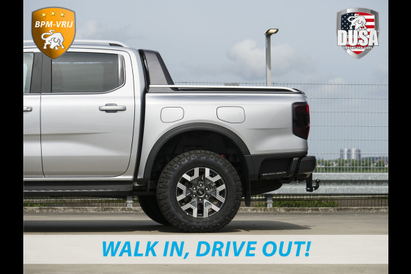 Ford Ranger 2.3L | Wildtrak | PHEV | Liftkit | Raptor Grille | Mud-Tec Rolcover | 3.500kg trekken | Iconic Silver Getoonde accessoires zijn verkrijgbaar tegen meerprijs