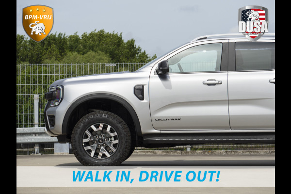 Ford Ranger 2.3L | Wildtrak | PHEV | Liftkit | Raptor Grille | Mud-Tec Rolcover | 3.500kg trekken | Iconic Silver Getoonde accessoires zijn verkrijgbaar tegen meerprijs
